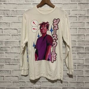 Men’s Juice World graffiti anime style long sleeve white shirt Small